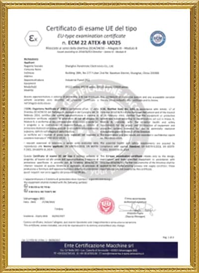 EU type-examination certificate — ATEX